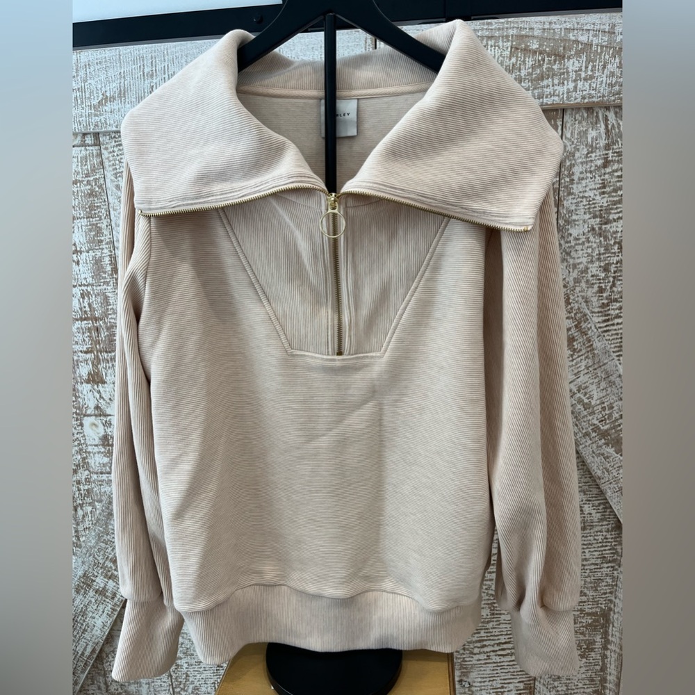 Varley Women’s Cream  Quarter-Zip Pullover Size Large